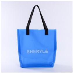 Blue Color PVC Shopping Bag